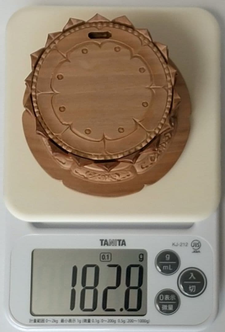 円台座のみ 坐像用#439 ◆白檀 木彫 仏像付属品