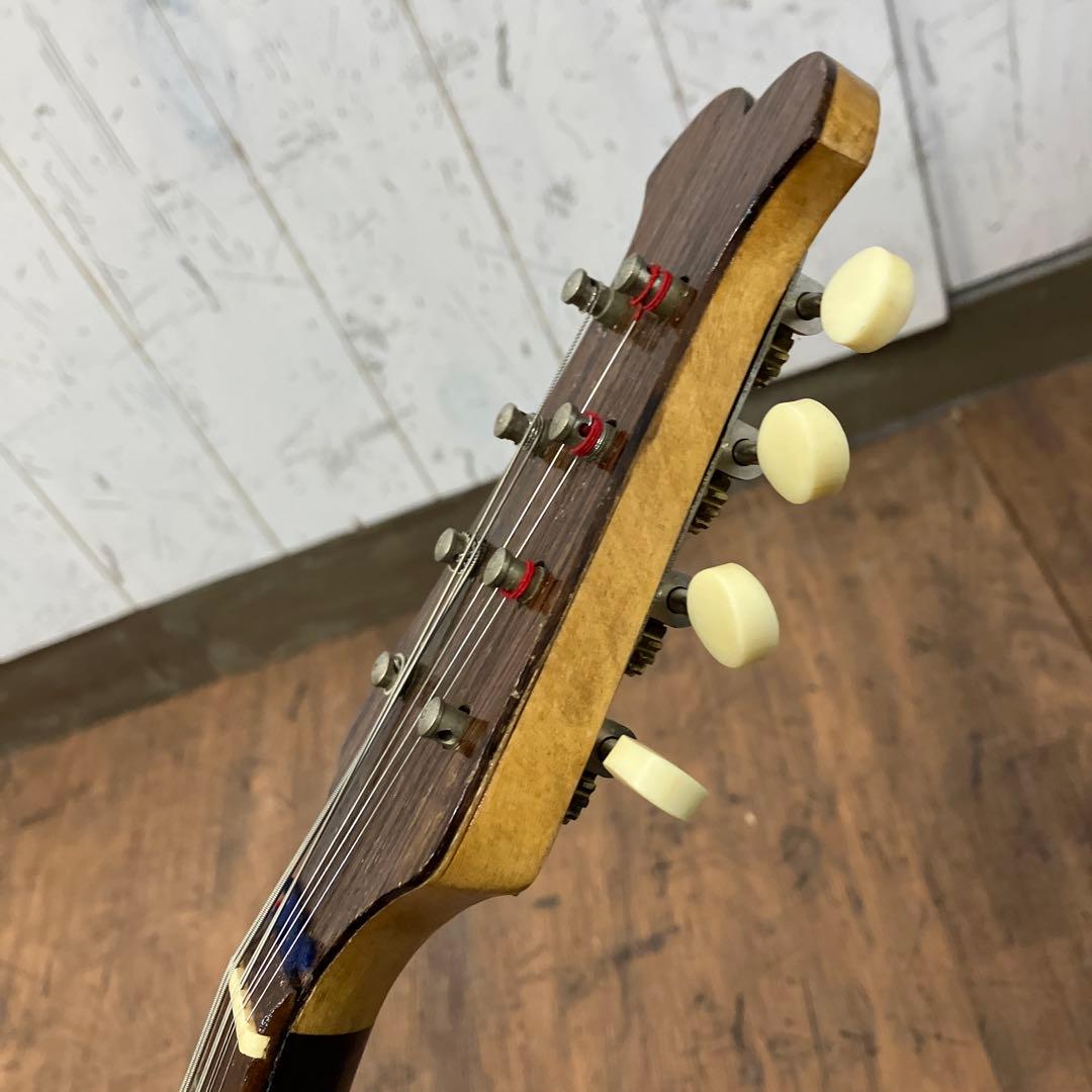 昭和レトロ ビンテージ マンドリン 7弦 4コース 豪華装飾 彫刻 螺鈿 貝細工
