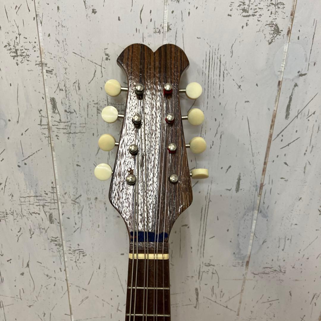 昭和レトロ ビンテージ マンドリン 7弦 4コース 豪華装飾 彫刻 螺鈿 貝細工