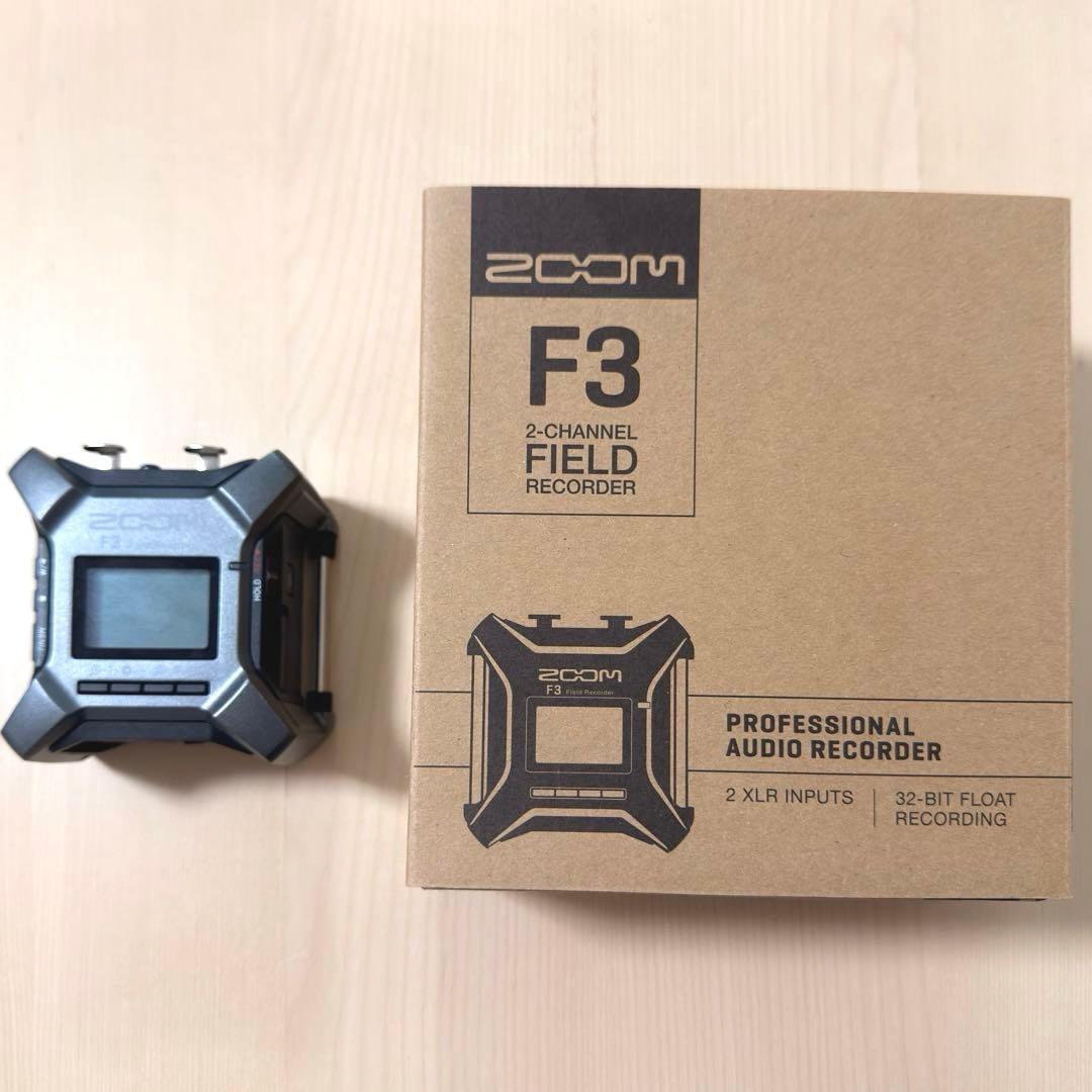 ZOOM F3 2チャンネルフィールドレコーダー ケース付き