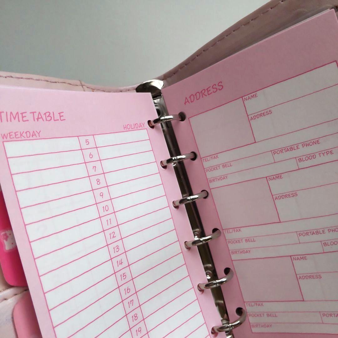 【当時物 希少】ハローキティ キルティング 手帳 ピンク サンリオ 1997年