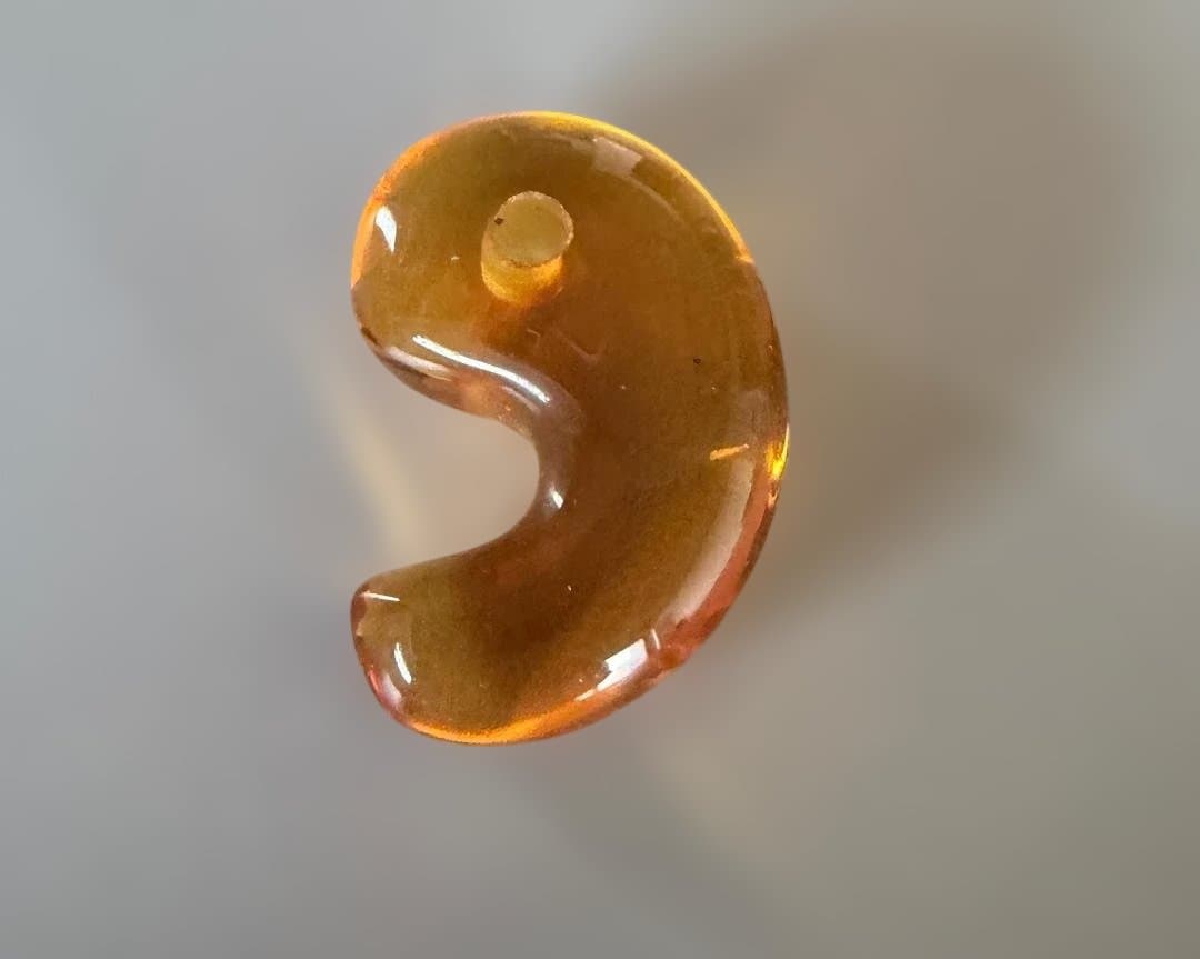 シトリン　勾玉　30ミリ