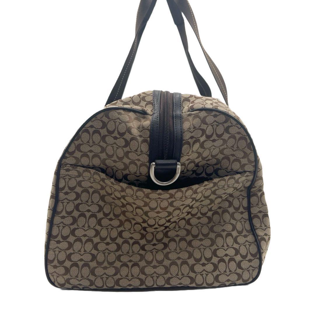 COACH コーチ ミニシグネチャー ストライプ ボストンバッグ F70770