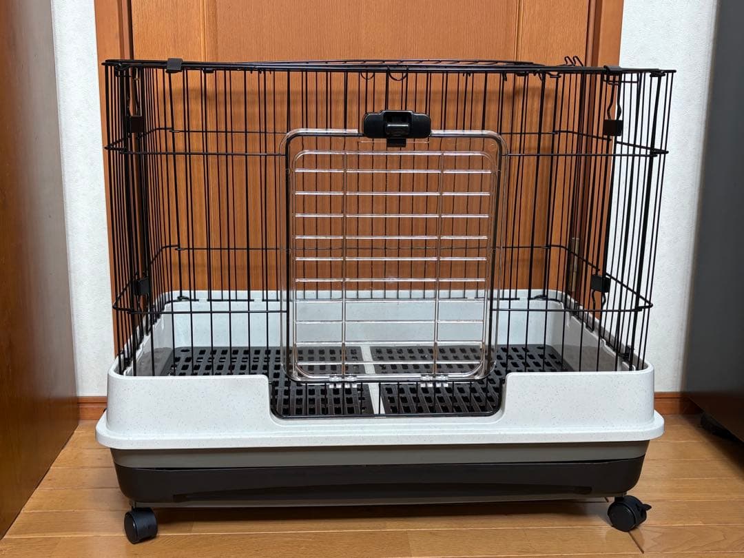 ペティオ アドメイトラパン 掃除のしやすい広々ケージ ノワール