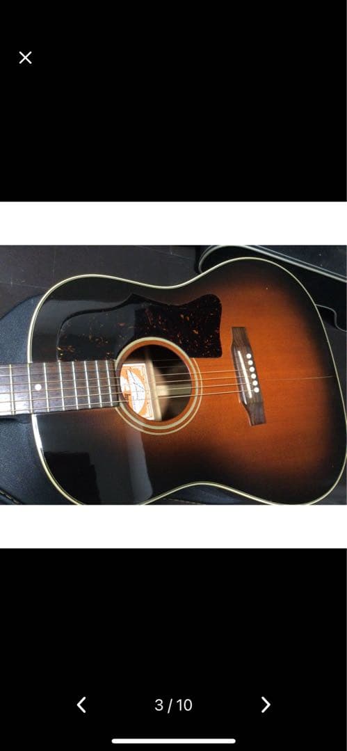 アコースティックギター　burny