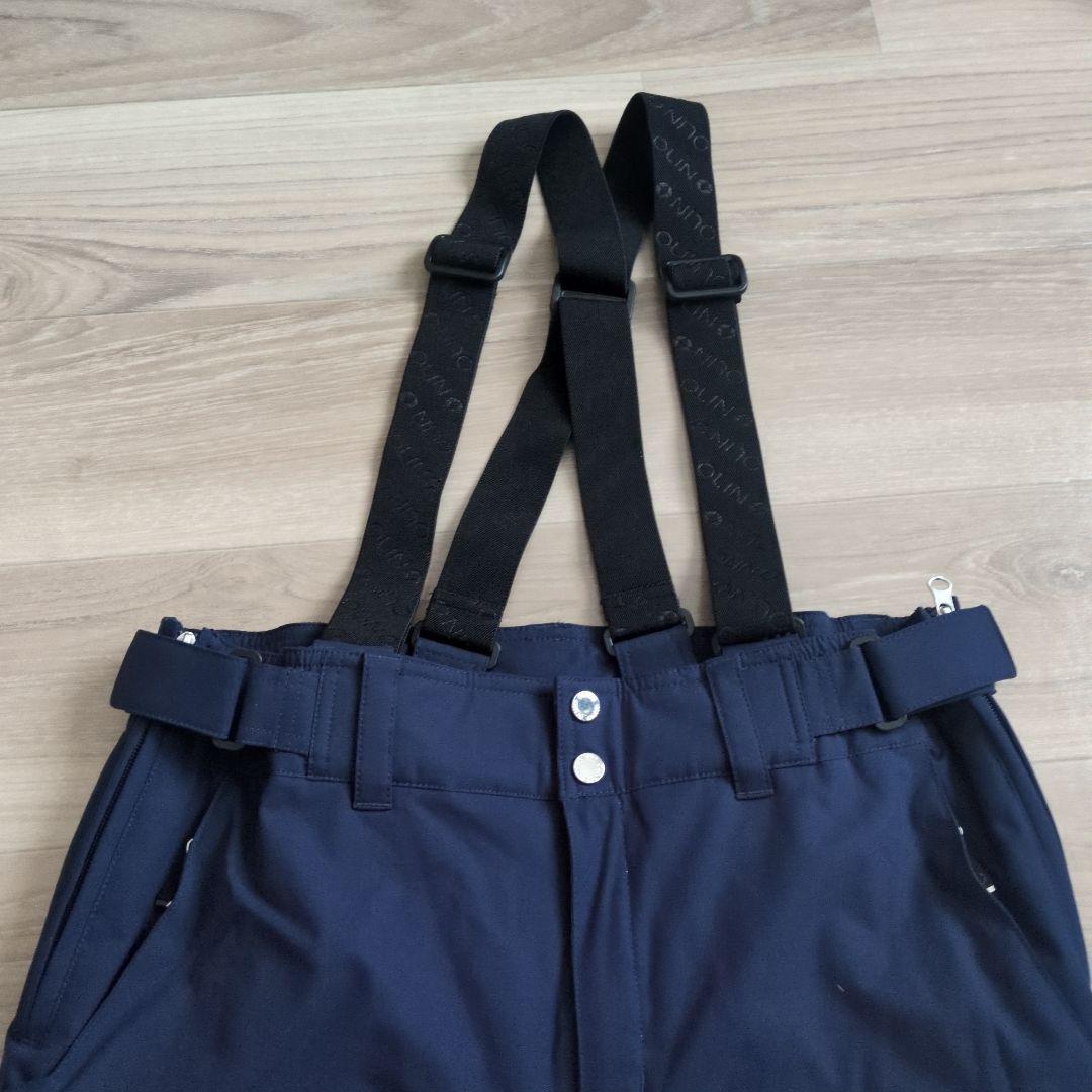 OLIN スキーウェア 青と白のストライプ