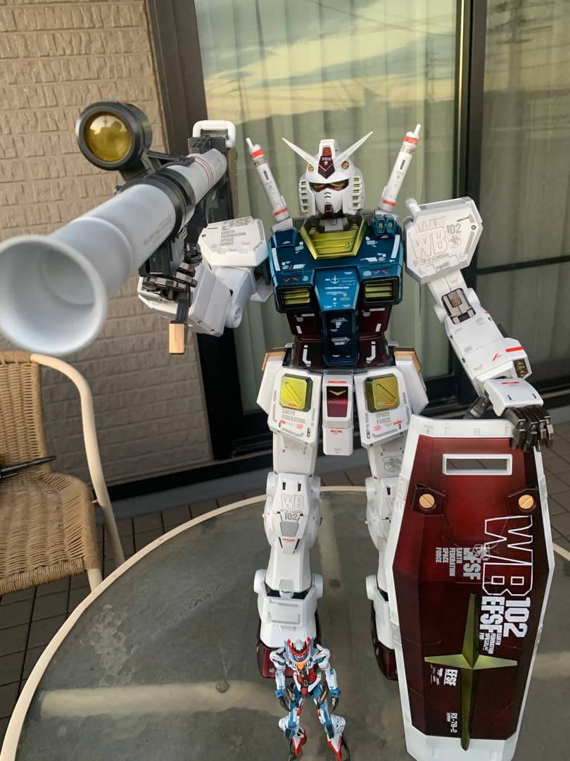 メガサイズ、1/35 ガンダム RX-78-2 海外製（方大競）全塗装。出品。