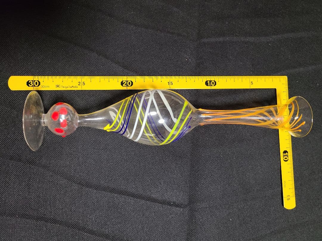 アンティークビミニガラスの花瓶