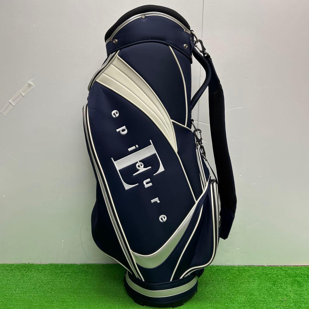 EPICURE エピキュール　ゴルフバッグ　8インチ　キャディバッグ　ネイビー