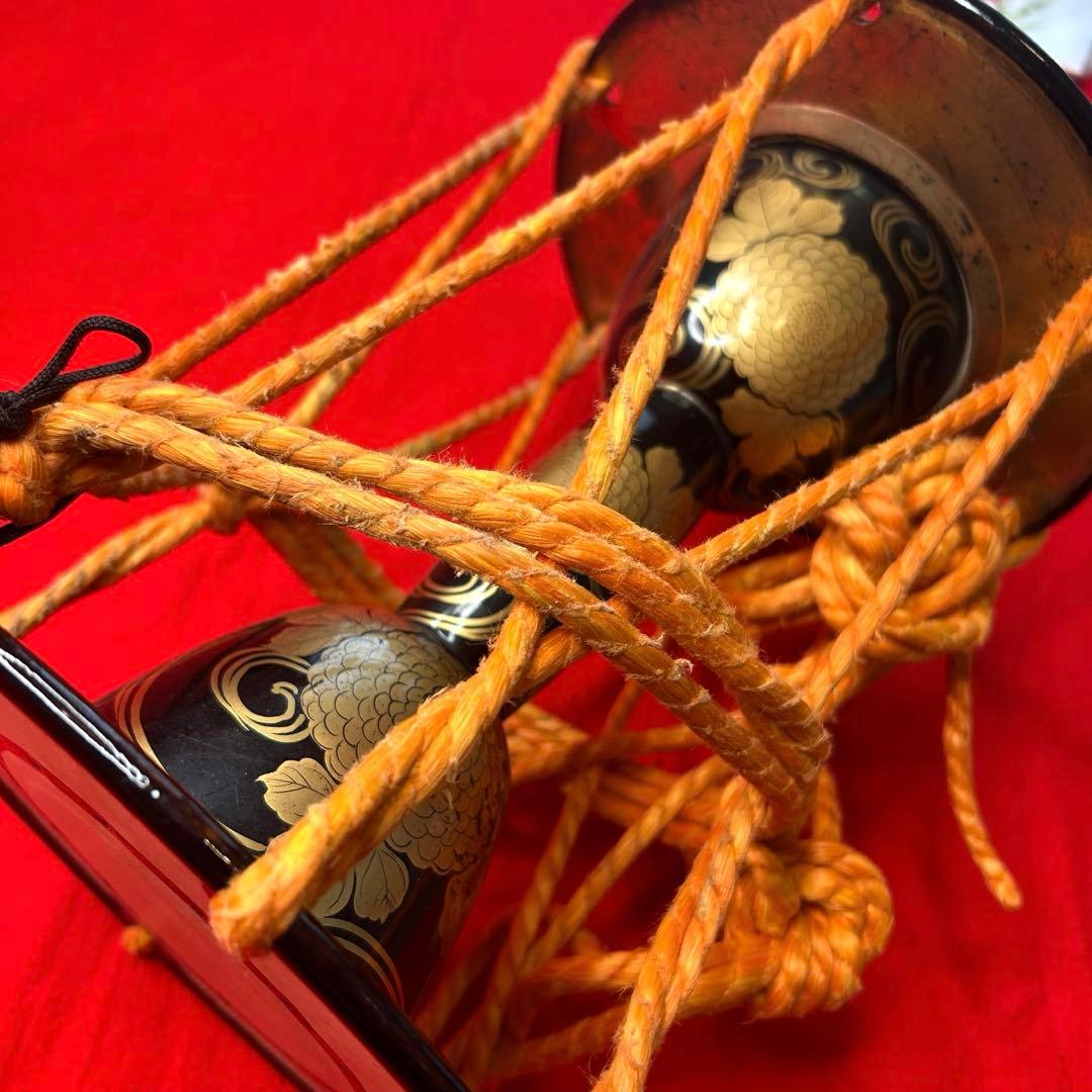 小鼓 蒔絵　本皮　和楽器 打楽器 締太鼓 能 歌舞伎 伝統芸能 雅楽