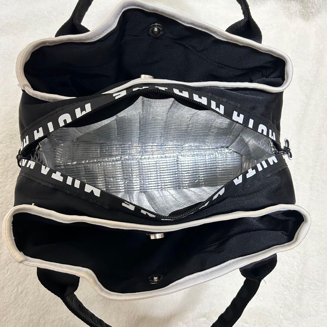 muta パーテーショントートバッグ　黒　ブラック　ゴルフ　保冷保温