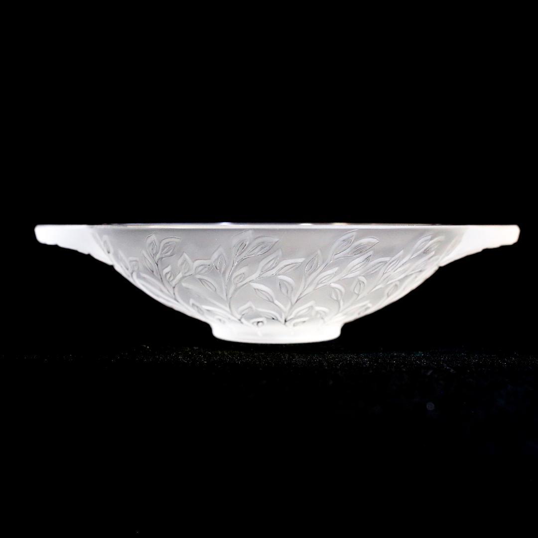 【極美品 送料込】ラリック クリスタル ボウル シェブレフォイユ LALIQUE