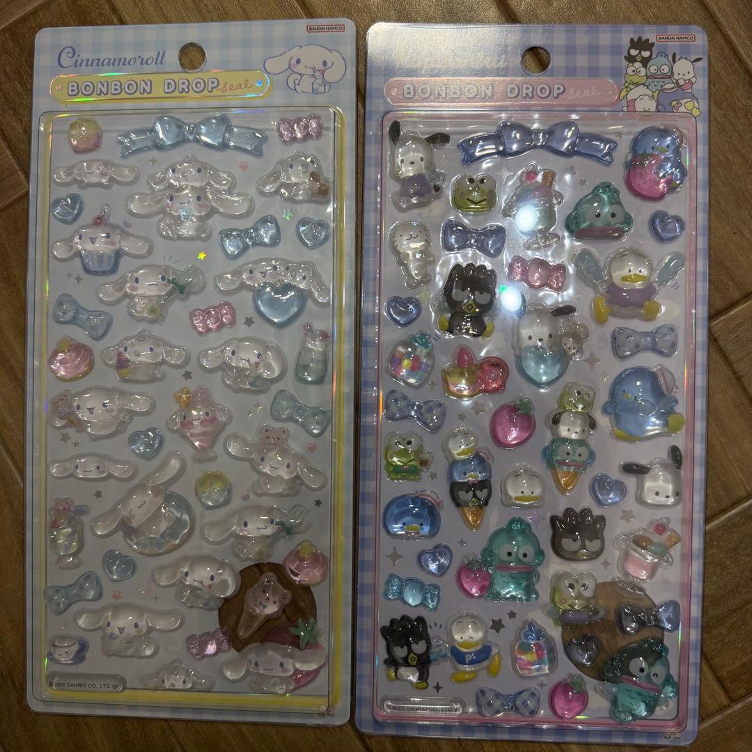 正規品 サンリオ ボンボンドロップシール 8枚セット 第2弾