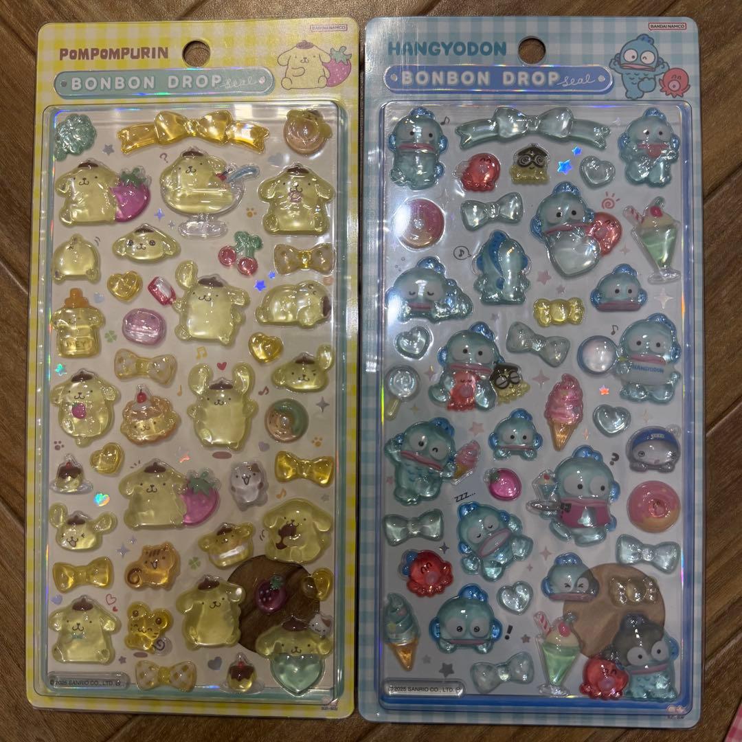 正規品 サンリオ ボンボンドロップシール 8枚セット 第2弾