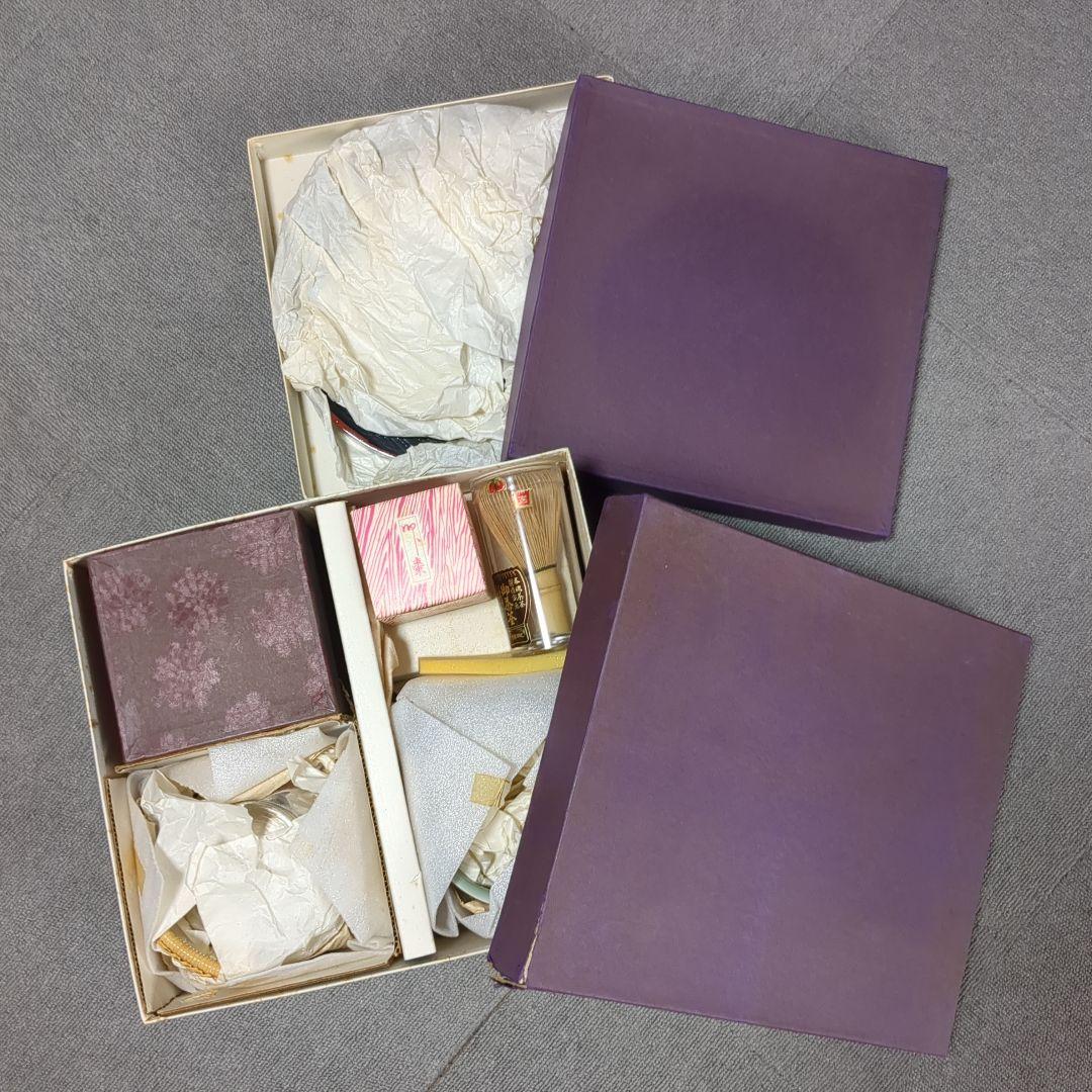 銀瓶 抹茶碗 平茶碗 建水 棗 茶筅 茶匙 山道盆 茶道具 お稽古 セット