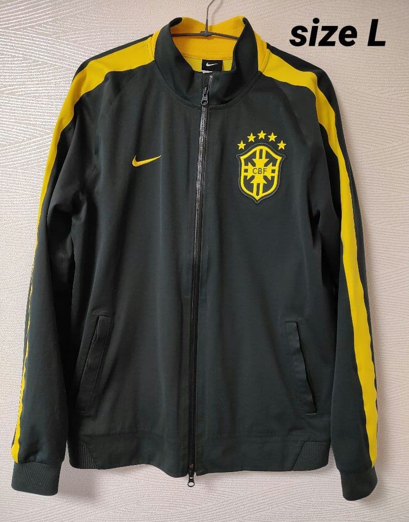 【美品】ナイキ Nike ブラジル代表 ジャージ Lサイズ