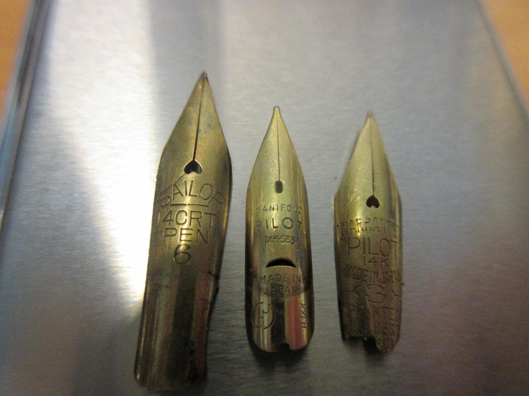 [お取り置き]万年筆ペン先 14K 1.2g 0.3g ／18K 0.49g