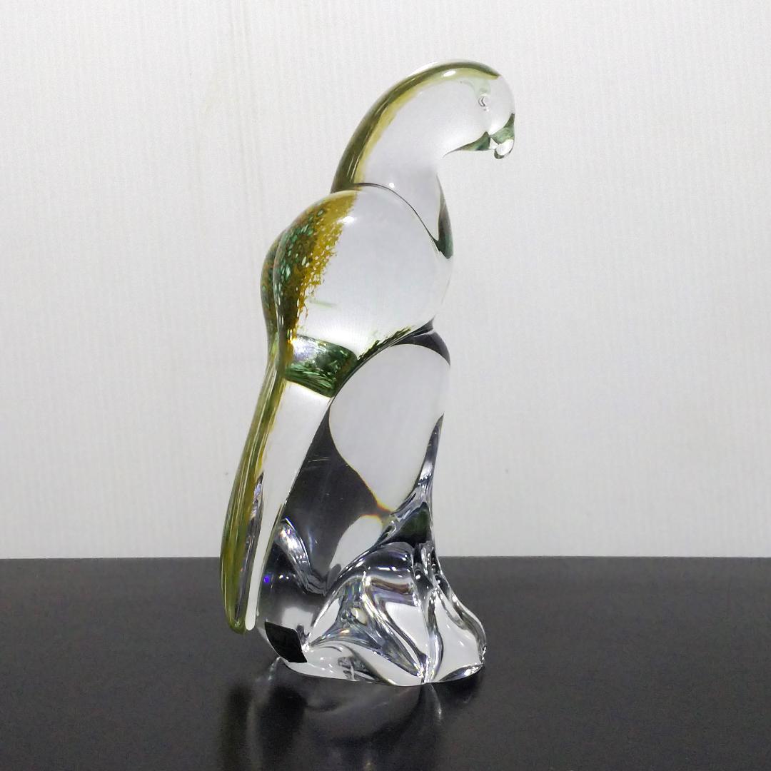 Marcolin Art Crystal マルコリン・アート・クリスタル 鳥 緑