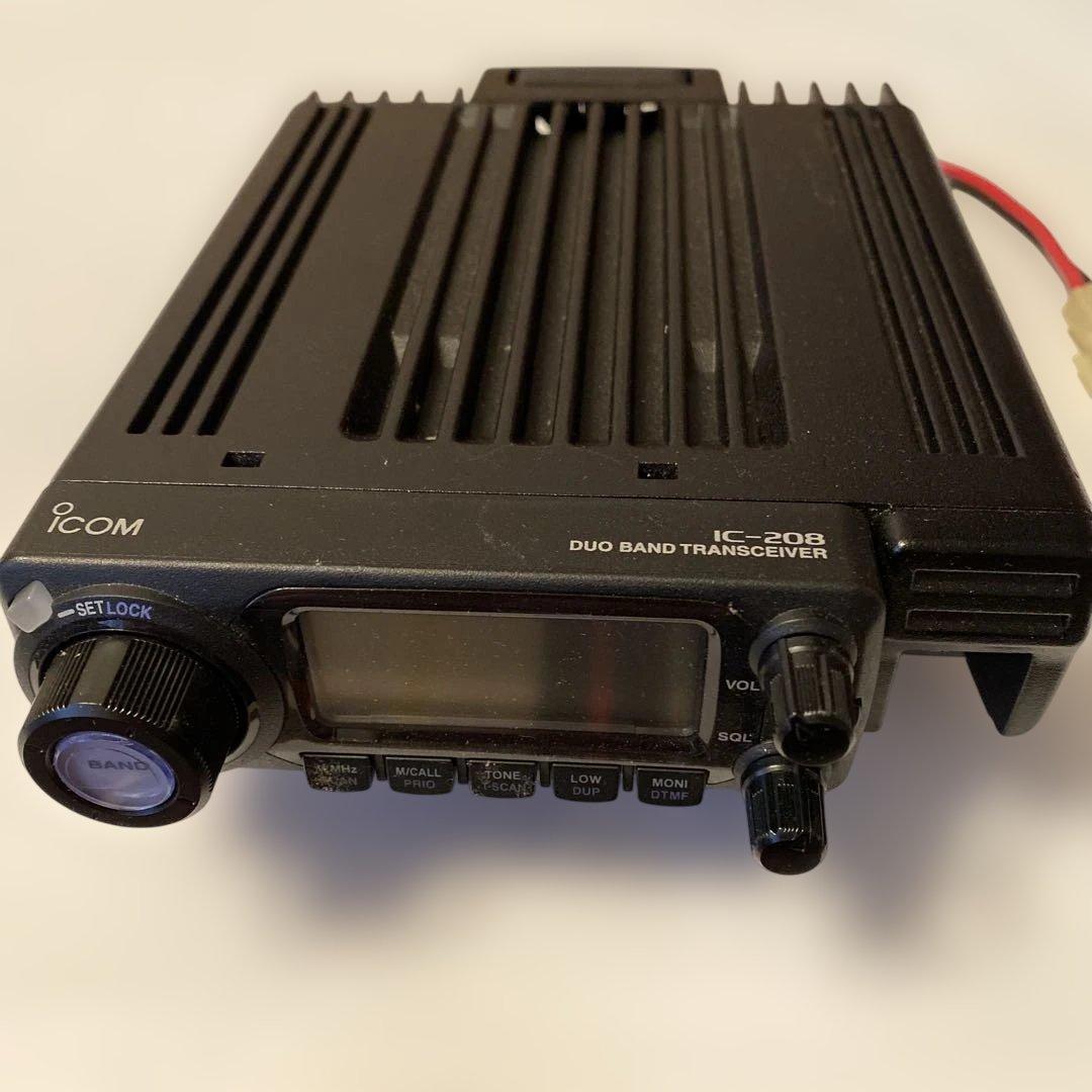 アイコムDUO BAND TRANSCEIVER IC-208 ケーブル付き