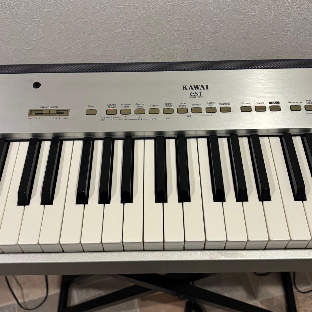 【美品】KAWAI es1 カワイ 電子ピアノ 折りたたみスタンド椅子付