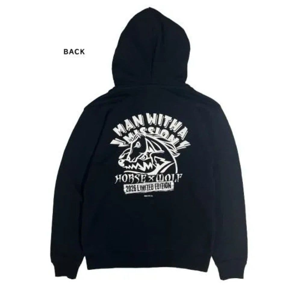 MAN WITH A MISSION　2026干支ロゴパーカー（ブラック）L