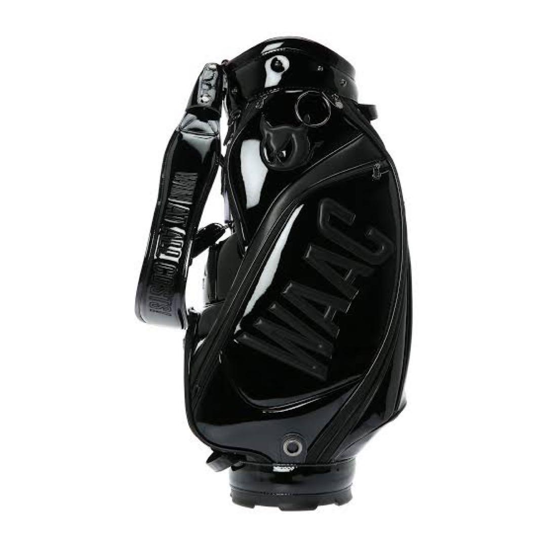 【ガム】【新品】WAAC ワック エナメル キャディバッグ ブラック