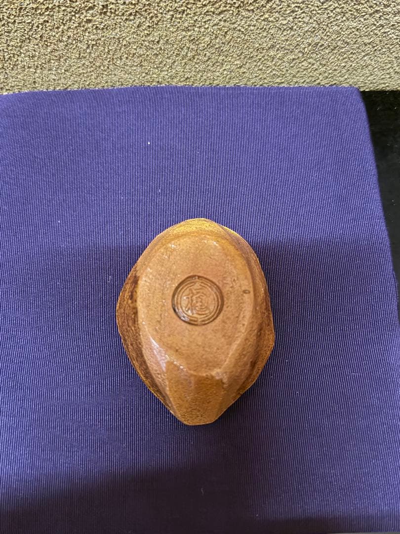 九代、八代大樋長左衛門合作　鯛香合　共箱