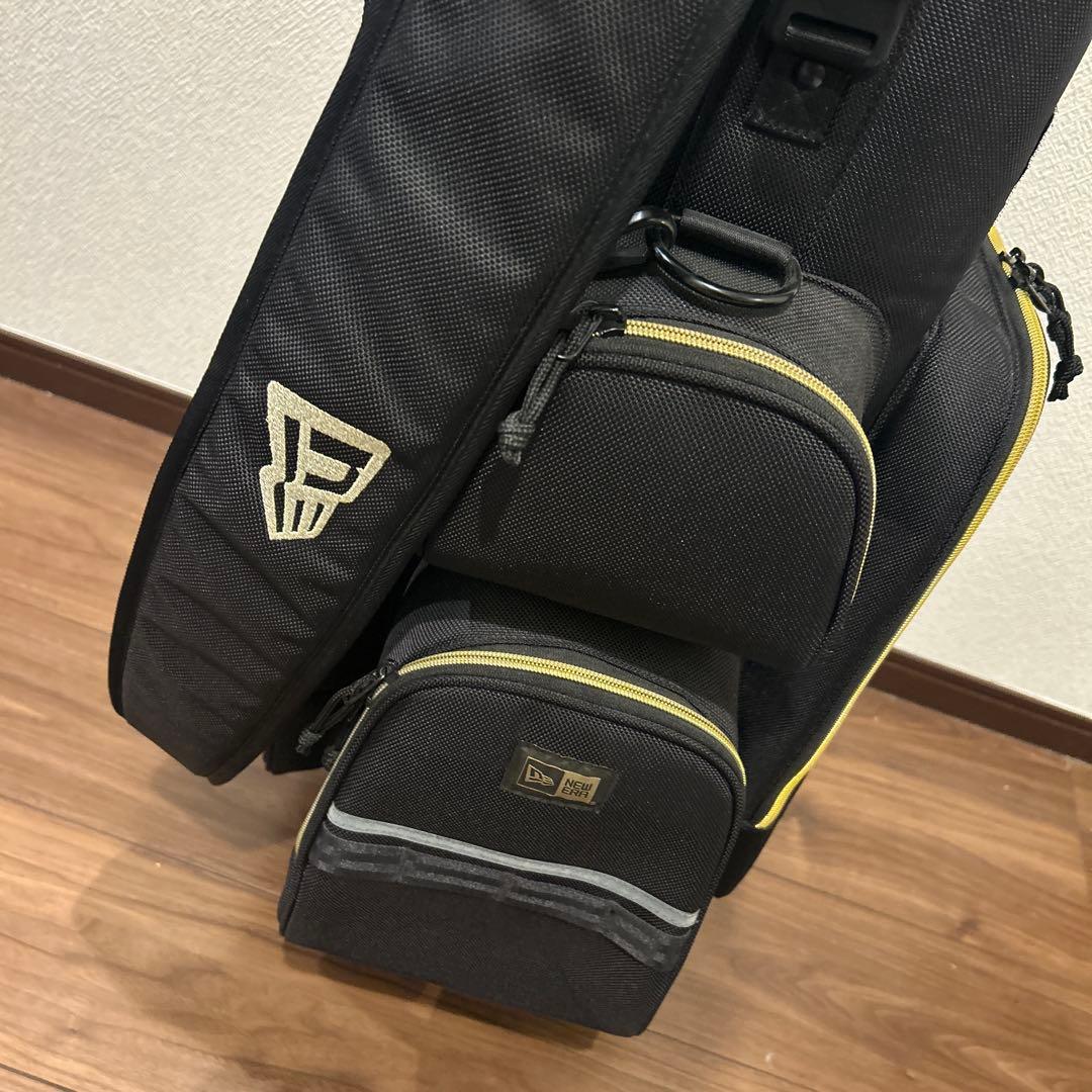 激レアNEW ERA ニューエラ キャディバッグ ブラックxゴールド