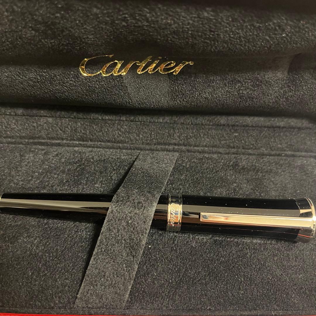 Cartier ボールペン 黒 専用ケース付き