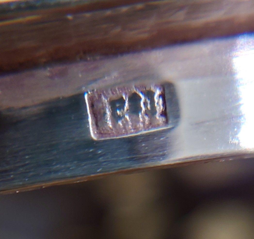 青磁 袴腰香炉 純銀透彫火舎