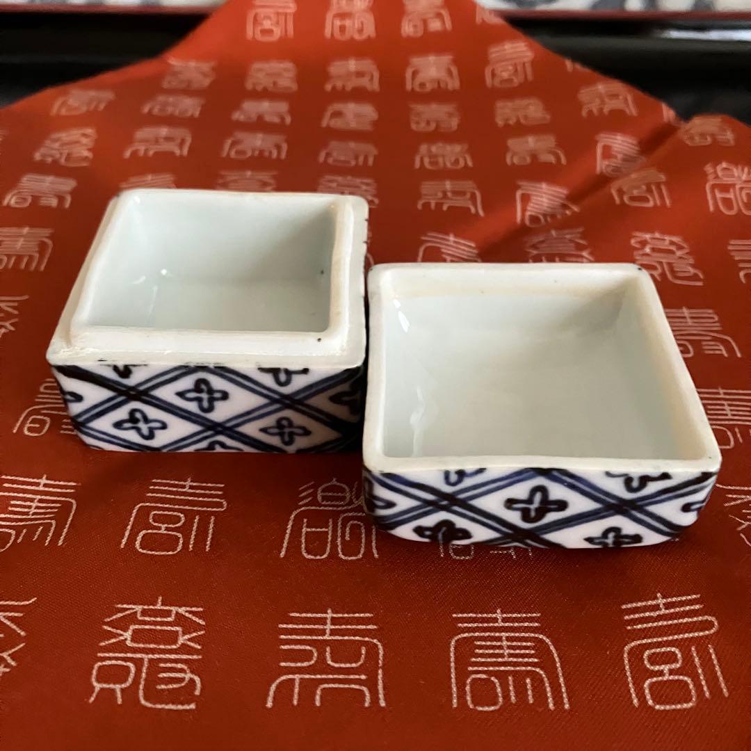 茶道具 杉田祥平造 染付張甲牛香合