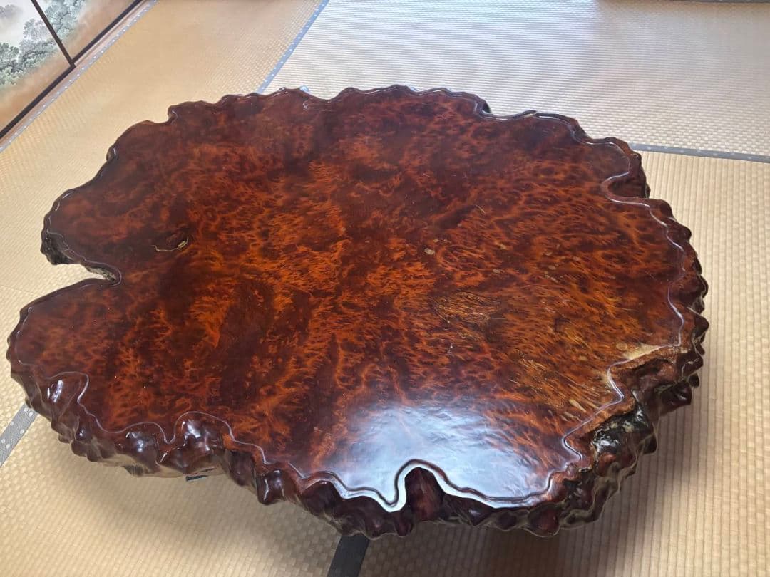 青★司さま専用　屋久杉油瘤テーブル