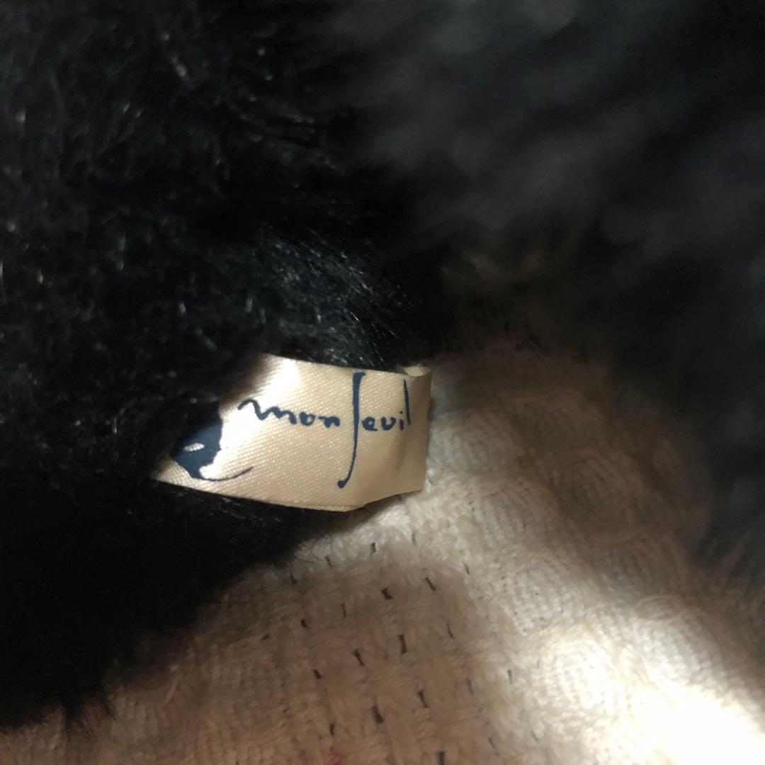モンスイユ　黒猫　ぬいぐるみ　日本製　中古品
