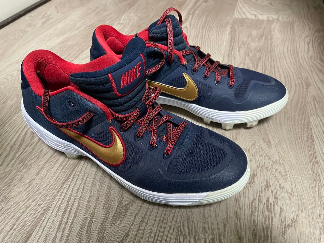 Nike 野球スパイクシューズ オーダー ネイビー/レッド／ホワイト 27㎝