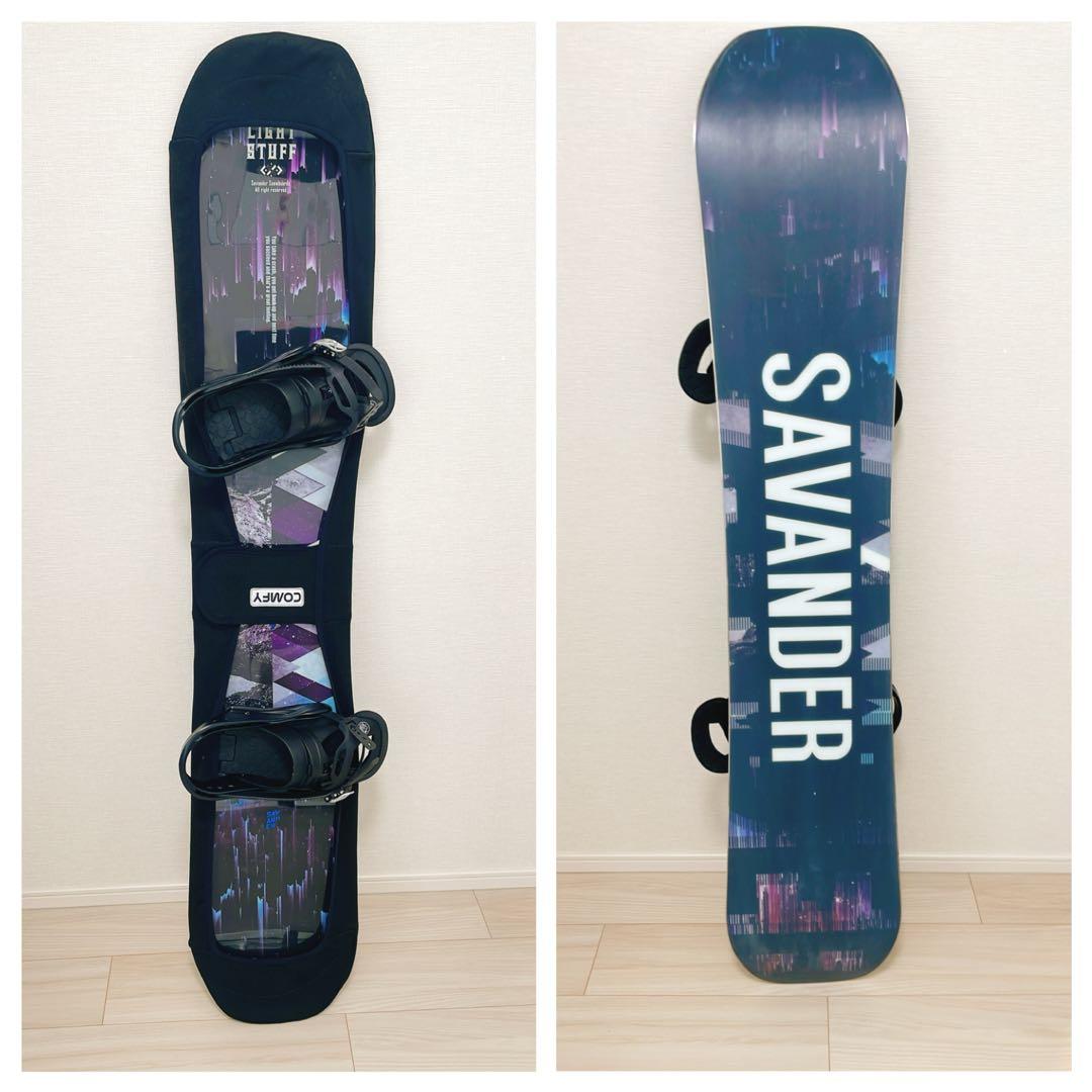 【美品/初心者用】SAVANDER 150cm スノーボードセット