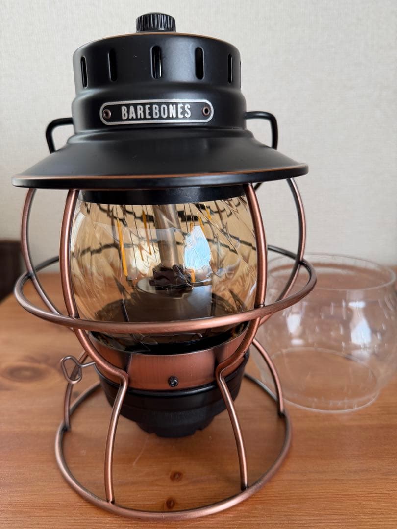 BAREBONES ベアボーンズ　レイルロード ランタン LED　ブロンズ