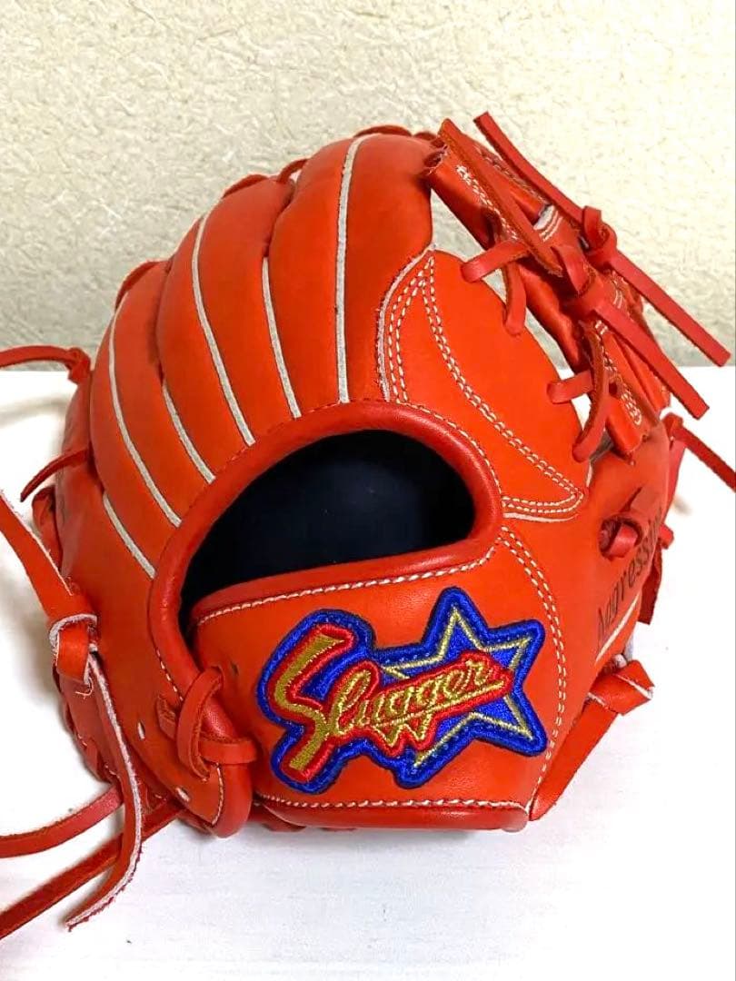 《新品未使用》久保田スラッガー軟式少年用グラブKSN-J6 Fオレンジ