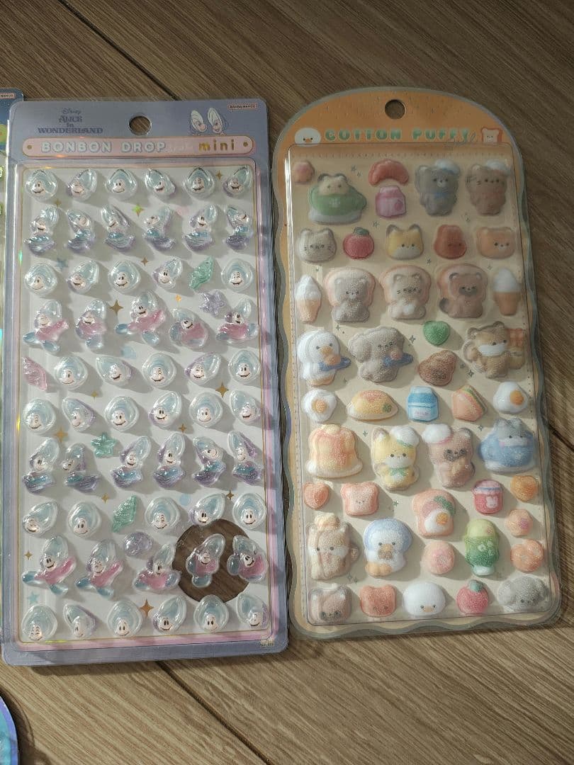 正規品ボンボンドロップシールディズニー　コットンパフィドラえもんまとめ売り