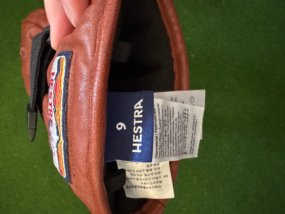 HESTRA 3-FINGER GTX FULL LEATHER サイズ9