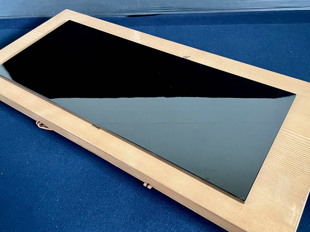 割引❣️【美品】「祖」輪島塗 真塗 長板 一双 宇太郎 共箱 炉 風炉（121⑧）