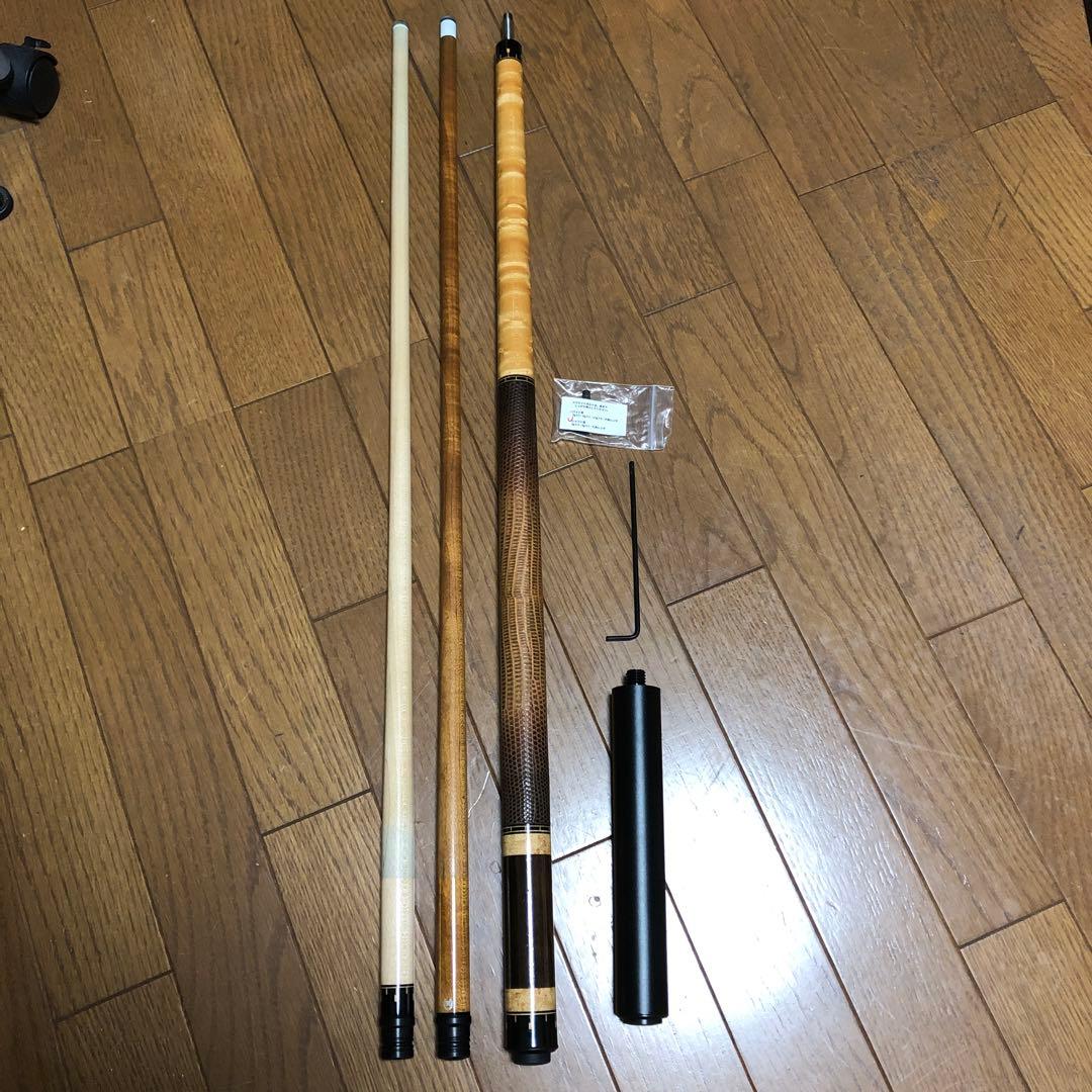 オメガDPK カスタムキュー シャフト2本、エクステ付き