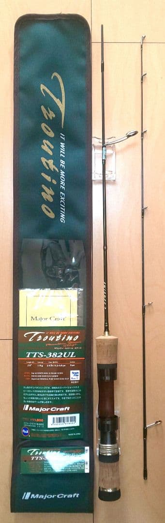 メジャークラフト トラウティーノ TTS-382UL 渓流 トラウト スピニング