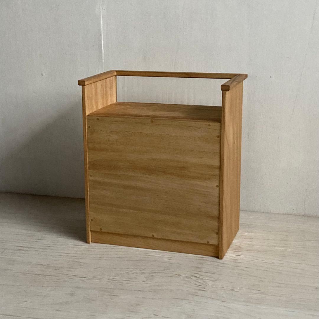 古い木製 4杯 小引き出し 小物入れ モールガラス