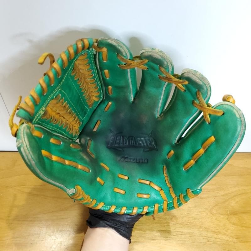 ミズノ フィールドグリスター 限定カラー グラスグリーン 児童用 軟式グローブ