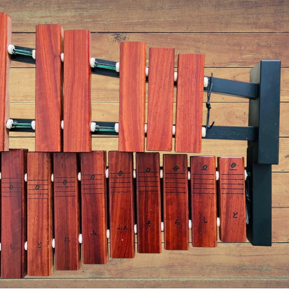 【廃盤品】YAMAHA TX-6 32音 シロフォン 卓上木琴 ケース付き