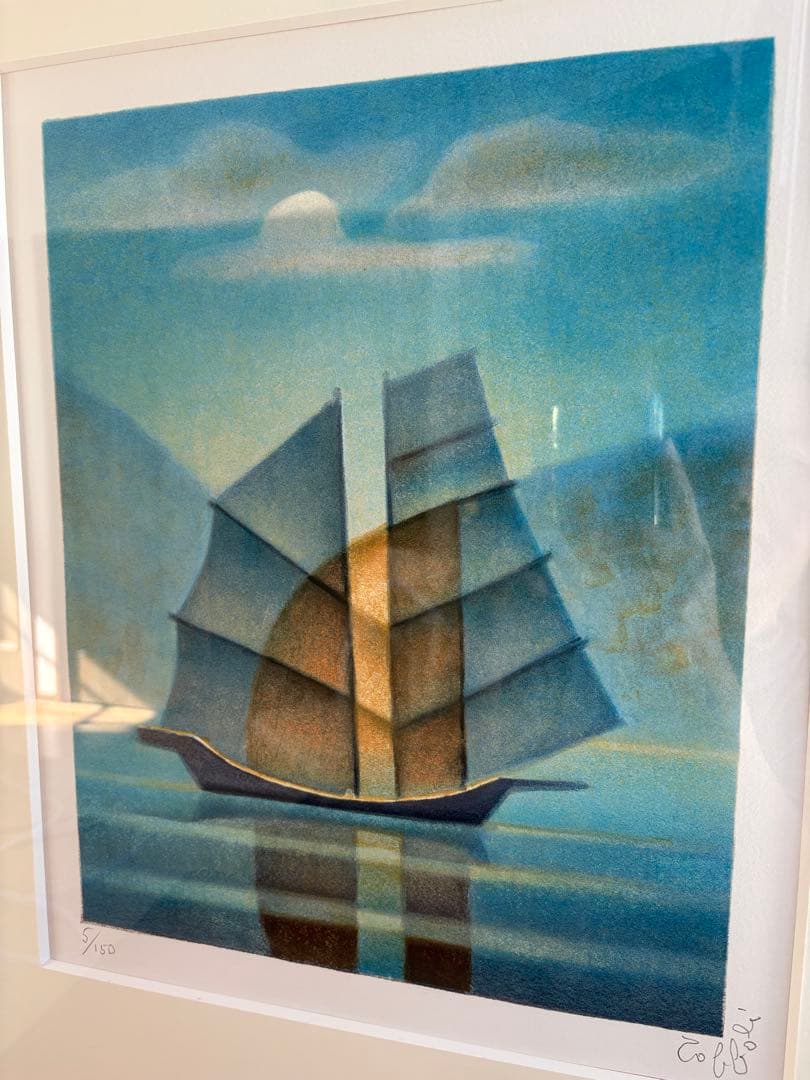 「正規証明書付」Louis Toffoli「SOLEIL LEVANT」石版画