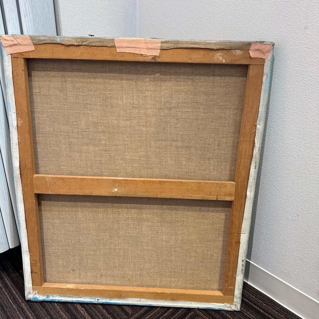 油彩　絵画　肉筆　M. Uehara 画 美術品