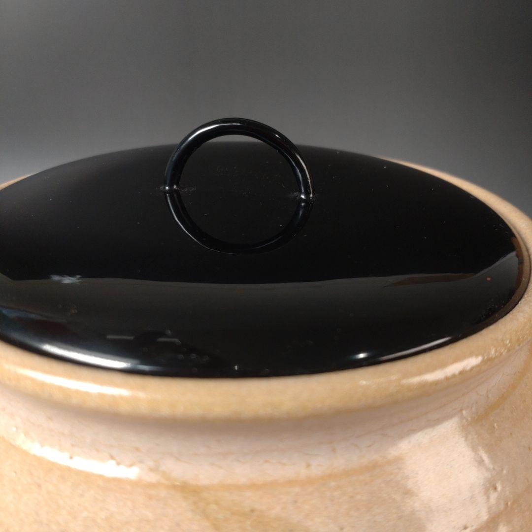 ア207 『小川幸彦　作』『唐津鉄絵　水指　共箱』塗蓋　茶道具