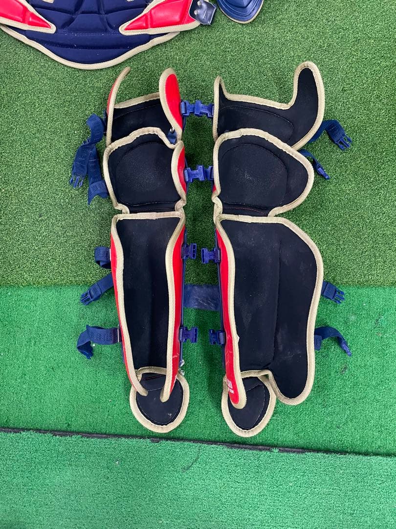 SSK キャッチャー防具セット ネイビー/レッド