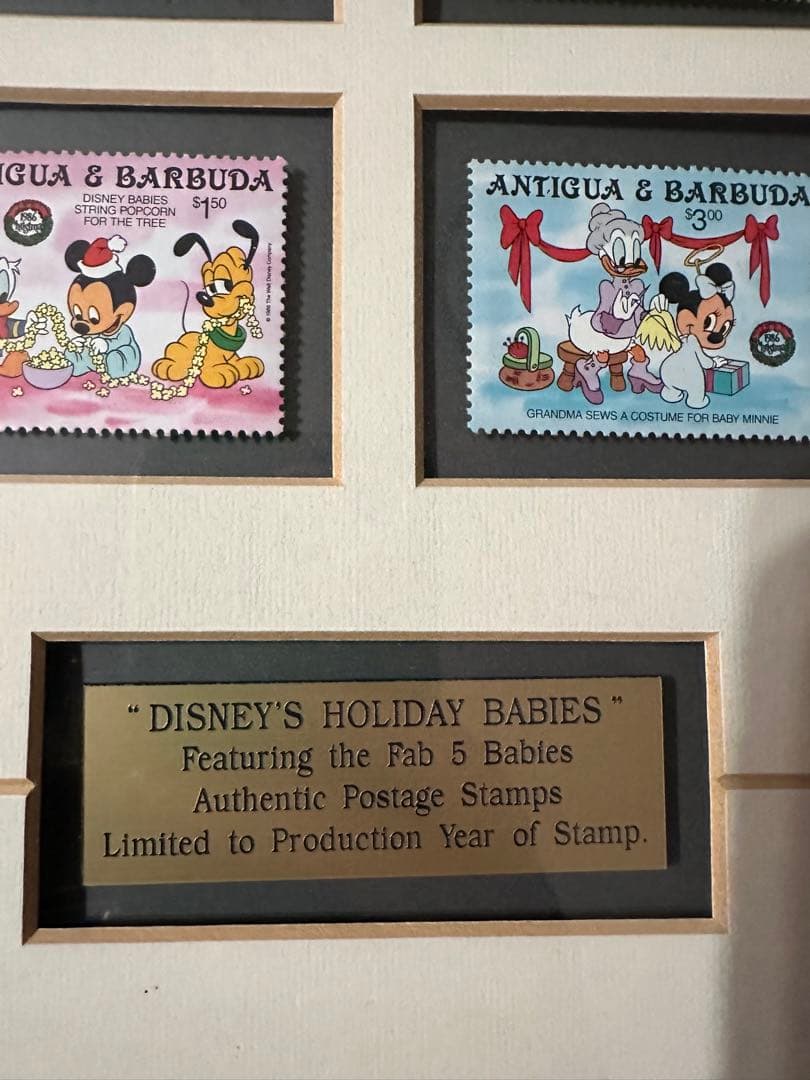 限定品ディズニー☆Authentic Postage Stanp